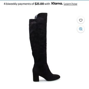 Kelly & Katie Black Over the Knee Boots